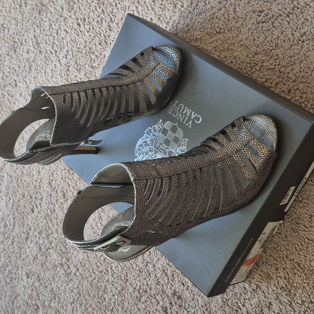 Vince Camuto Stylish Silver Women's Heels
